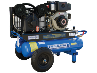 PEERLESS PV25 Diesel Air Compressor: Belt Drive, Yanmar L70, 545LPM