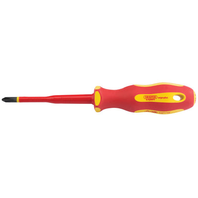 Draper Tools Ergo Plus® Slimline Cross Slot VDE Screwdriver (No:2 x 100mm) DRA02164