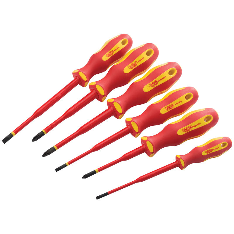 Draper Tools Ergo Plus® Slimline VDE Approved Fully Insulated Screwdrivers (6 Piece) DRA02167