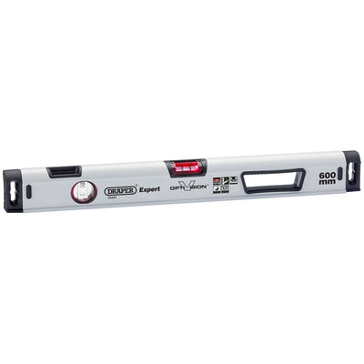 Draper Tools 600mm Opti-Vision™ Box Section Ergo-Grip™ Levels with Dual Vials DRA02320
