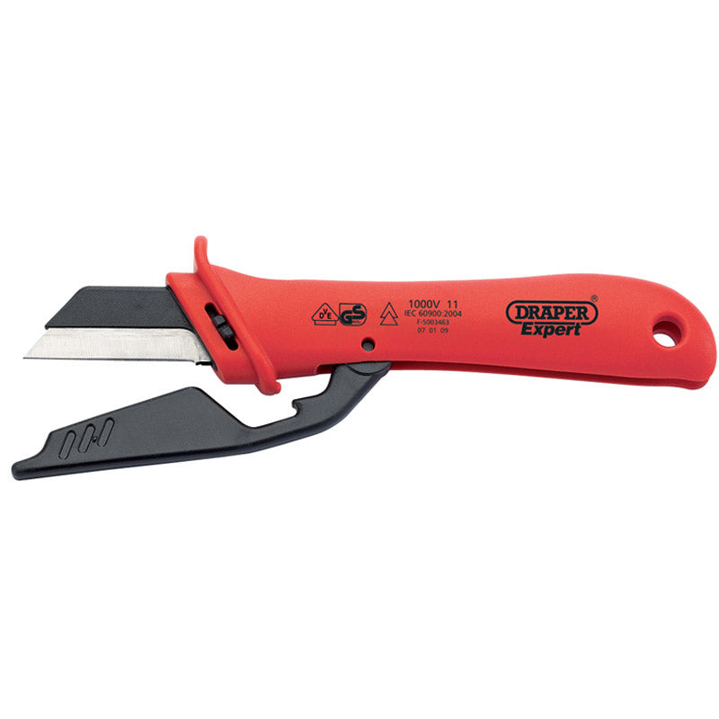 Draper Tools Expert 180mm VDE Approved Fully Insulated Cable Knife DRA04616