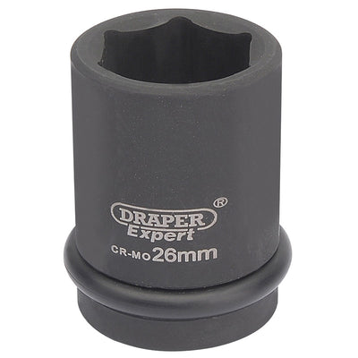 Draper Tools Expert 26mm 3/4 Square Drive Hi-Torq® 6 Point Impact Socket DRA05007