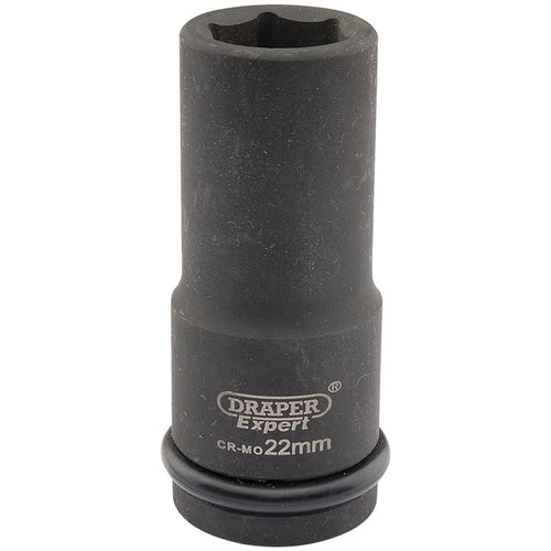 Draper Tools Expert 22mm 3/4 Square Drive Hi-Torq® 6 Point Deep Impact Socket DRA05054