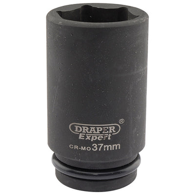Draper Tools Expert 37mm 3/4 Square Drive Hi-Torq® 6 Point Deep Impact Socket DRA05068