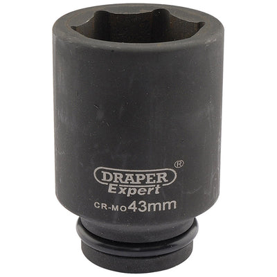 Draper Tools Expert 43mm 3/4 Square Drive Hi-Torq® 6 Point Deep Impact Socket DRA05074