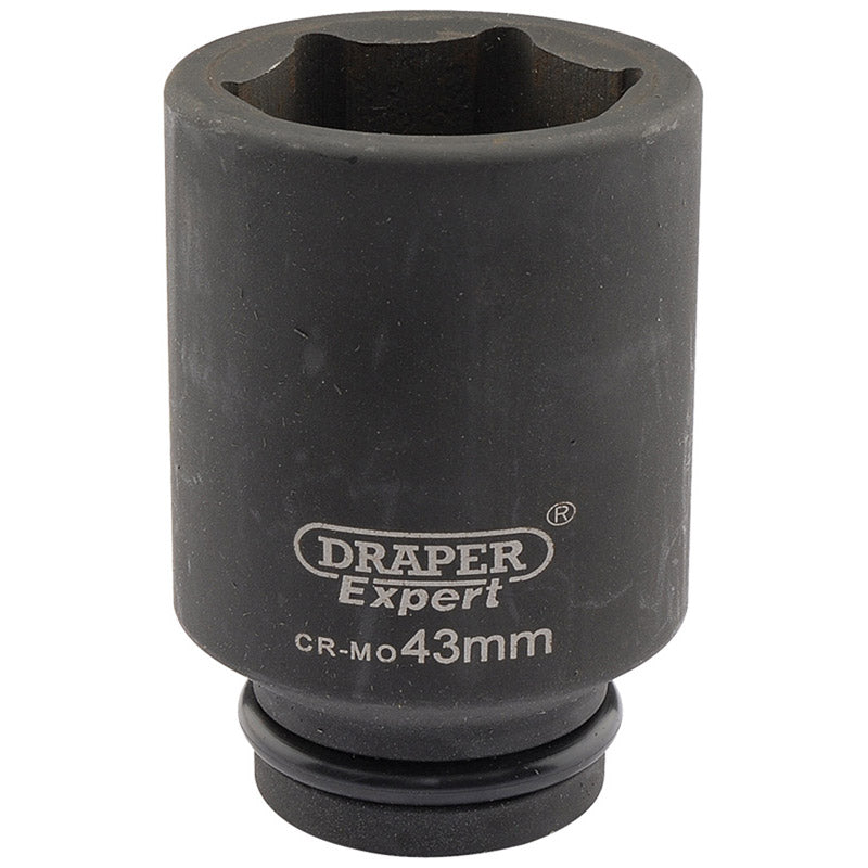 Draper Tools Expert 43mm 3/4 Square Drive Hi-Torq® 6 Point Deep Impact Socket DRA05074