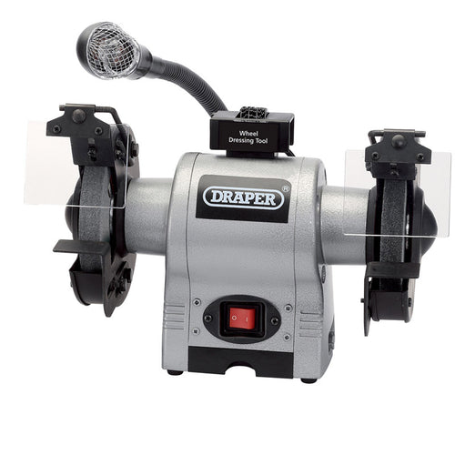 Draper Tools 150mm Bench Grinder With Worklight (370W) DRA05095