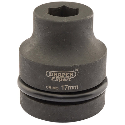 Draper Tools Expert 17mm 1 Square Drive Hi-Torq® 6 Point Impact Socket DRA05098