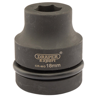 Draper Tools Expert 18mm 1 Square Drive Hi-Torq® 6 Point Impact Socket DRA05099