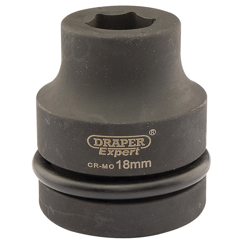 Draper Tools Expert 18mm 1 Square Drive Hi-Torq® 6 Point Impact Socket DRA05099