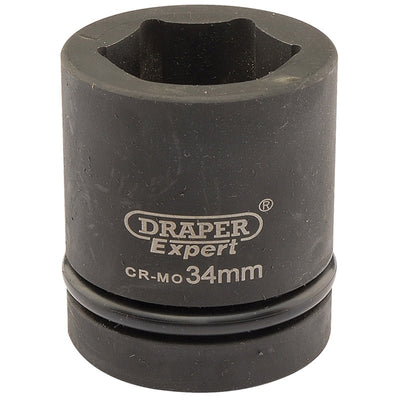 Draper Tools Expert 34mm 1 Square Drive Hi-Torq® 6 Point Impact Socket DRA05114