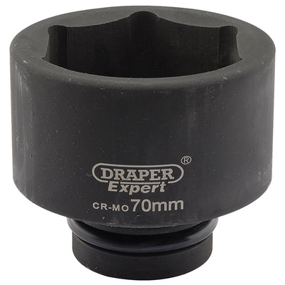 Draper Tools Expert 70mm 1 Square Drive Hi-Torq® 6 Point Impact Socket DRA05131