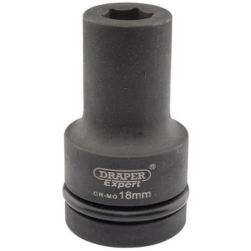Draper Tools Expert 18mm 1 Square Drive Hi-Torq® 6 Point Deep Impact Socket DRA05133
