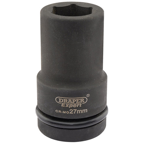 Draper Tools Expert 27mm 1 Square Drive Hi-Torq® 6 Point Deep Impact Socket DRA05142