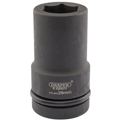 Draper Tools Expert 28mm 1 Square Drive Hi-Torq® 6 Point Deep Impact Socket DRA05143