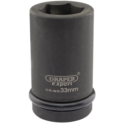 Draper Tools Expert 33mm 1 Square Drive Hi-Torq® 6 Point Deep Impact Socket DRA05147