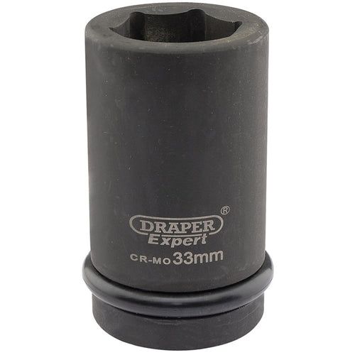 Draper Tools Expert 33mm 1 Square Drive Hi-Torq® 6 Point Deep Impact Socket DRA05147