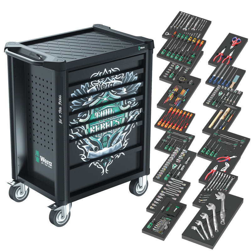 WERA Tool Rebel Workshop Trolley With HDFI Tool Kit