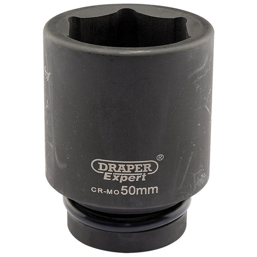 Draper Tools Expert 50mm 1 Square Drive Hi-Torq® 6 Point Deep Impact Socket DRA05155