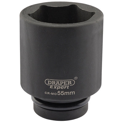 Draper Tools Expert 55mm 1 Square Drive Hi-Torq® 6 Point Deep Impact Socket DRA05156