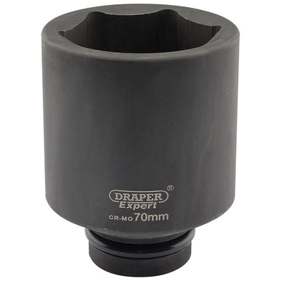 Draper Tools Expert 70mm 1 Square Drive Hi-Torq® 6 Point Deep Impact Socket DRA05159