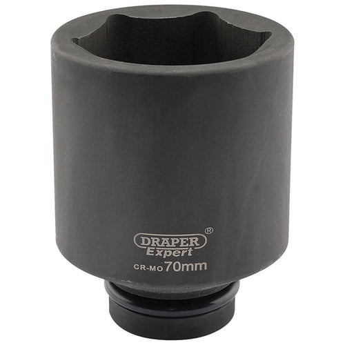Draper Tools Expert 70mm 1 Square Drive Hi-Torq® 6 Point Deep Impact Socket DRA05159