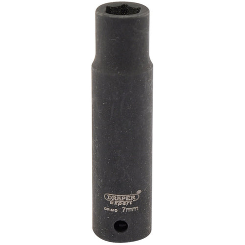 Draper Tools Expert 7mm 1/4 Square Drive Hi-Torq® 6 Point Deep Impact Socket DRA05185
