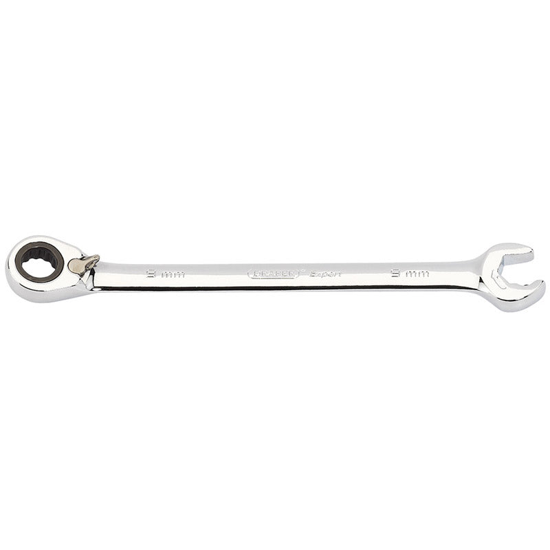 Draper Tools Expert 9mm Draper Expert Hi-Torq® Metric Reversible Double Ratcheting Combination Spanner DRA06840