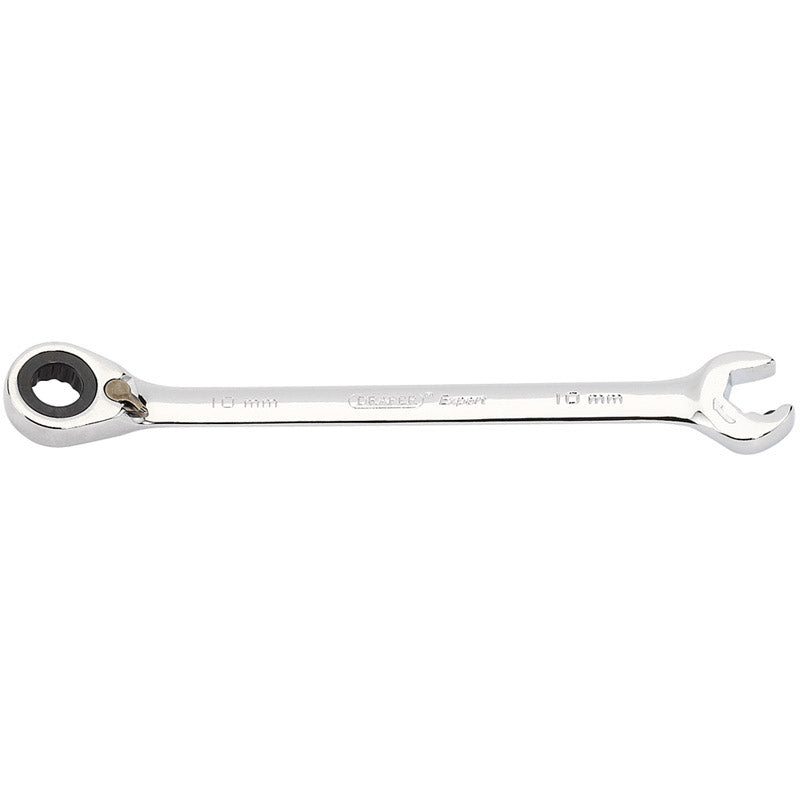 Draper Tools Expert 10mm Draper Expert Hi-Torq® Metric Reversible Double Ratcheting Combination Spanner DRA06841