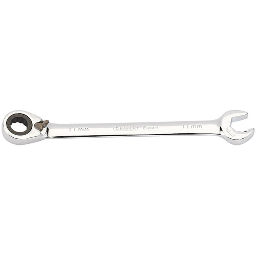 Draper Tools Expert 11mm Draper Expert Hi-Torq® Metric Reversible Double Ratcheting Combination Spanner DRA06842
