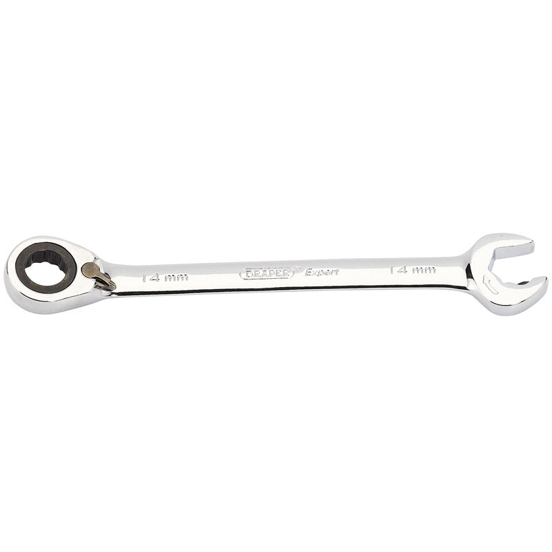 Draper Tools Expert 14mm Draper Expert Hi-Torq® Metric Reversible Double Ratcheting Combination Spanner DRA06845