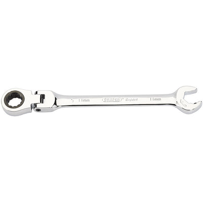 Draper Tools Metric Combination Spanner with Flexible Head and Double Ratcheting Features (11mm) DRA06855