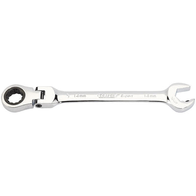Draper Tools Metric Combination Spanner with Flexible Head and Double Ratcheting Features (14mm) DRA06859