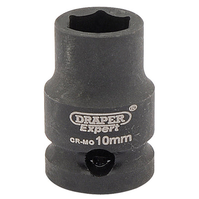 Draper Tools Expert 10mm 3/8 Square Drive Hi-Torq® 6 Point Impact Socket DRA06869
