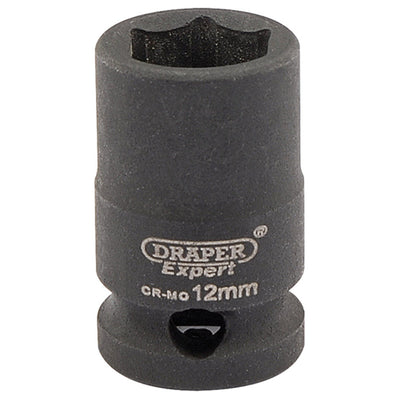 Draper Tools Expert 12mm 3/8 Square Drive Hi-Torq® 6 Point Impact Socket DRA06871