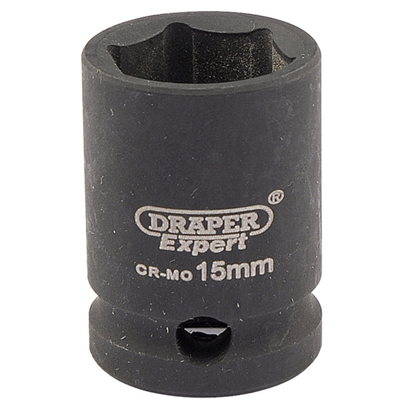 Draper Tools Expert 15mm 3/8 Square Drive Hi-Torq® 6 Point Impact Socket DRA06875