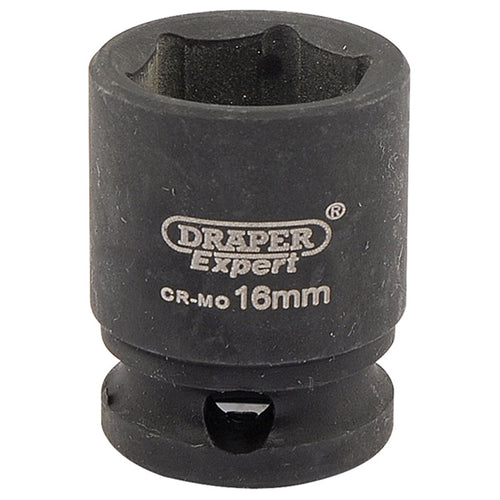 Draper Tools Expert 16mm 3/8 Square Drive Hi-Torq® 6 Point Impact Socket DRA06876