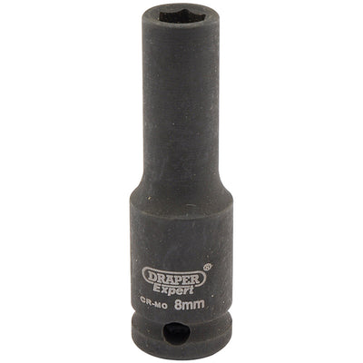 Draper Tools Expert 8mm 3/8 Square Drive Hi-Torq® 6 Point Deep Impact Socket DRA06881