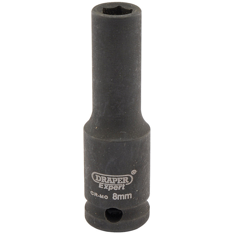 Draper Tools Expert 8mm 3/8 Square Drive Hi-Torq® 6 Point Deep Impact Socket DRA06881