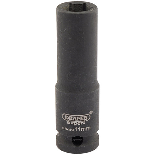 Draper Tools Expert 11mm 3/8 Square Drive Hi-Torq® 6 Point Deep Impact Socket DRA06884
