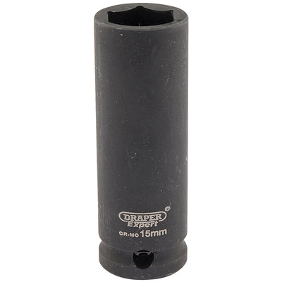 Draper Tools Expert 15mm 3/8 Square Drive Hi-Torq® 6 Point Deep Impact Socket DRA06888