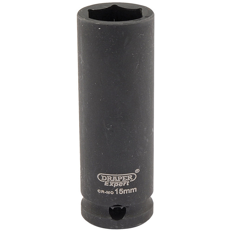 Draper Tools Expert 15mm 3/8 Square Drive Hi-Torq® 6 Point Deep Impact Socket DRA06888