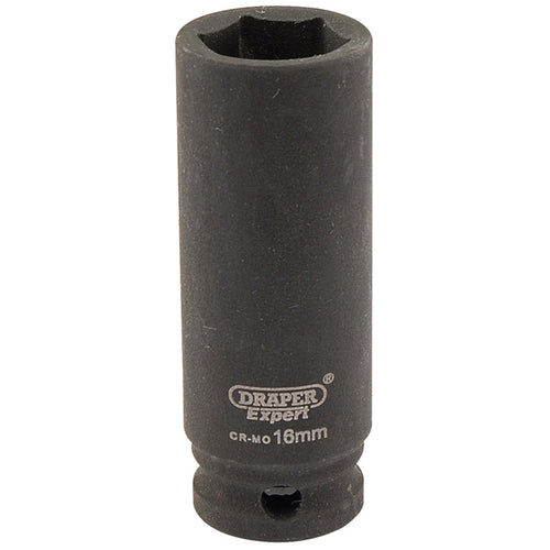 Draper Tools Expert 16mm 3/8 Square Drive Hi-Torq® 6 Point Deep Impact Socket DRA06889