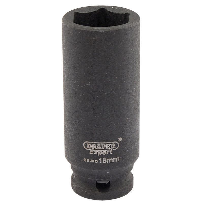 Draper Tools Expert 18mm 3/8 Square Drive Hi-Torq® 6 Point Deep Impact Socket DRA06891
