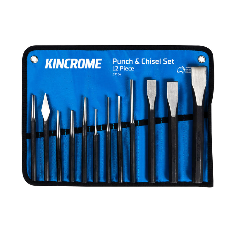 Kincrome CHISEL & PUNCH SET 12 PIECE 07104