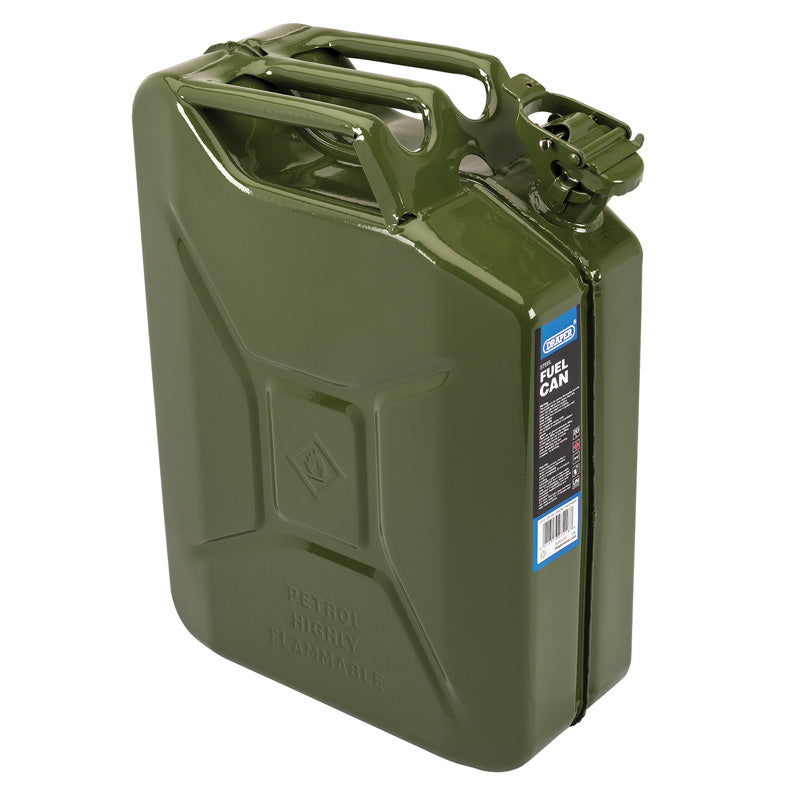 Draper Tools 20L Steel Fuel Can (Green) DRA07218