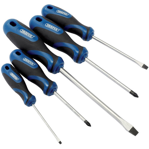 Draper Tools Soft Grip Screwdriver Set (5 piece) DRA09783