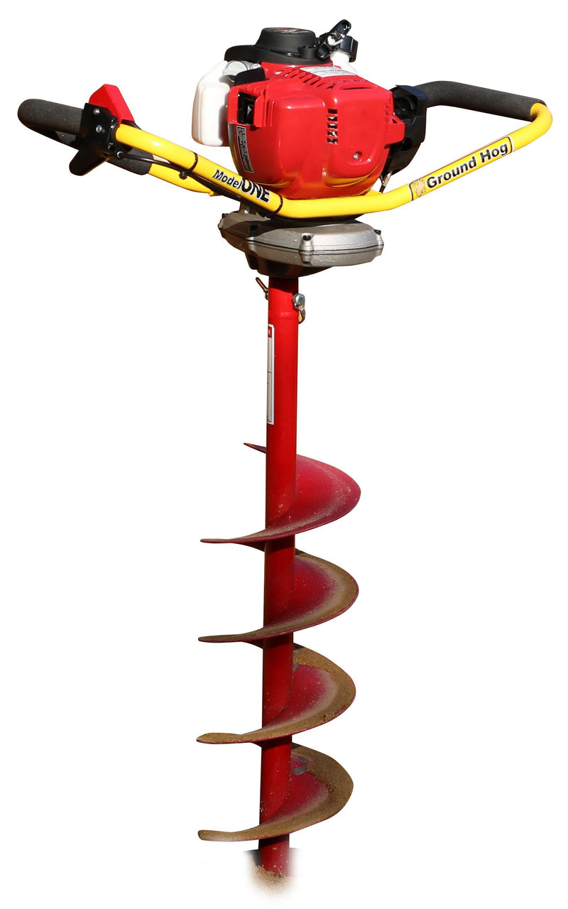 Crommelins  Honda Powered Groundhog One Person Post Hole Digger