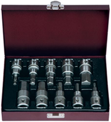 Eurotech Tools ET10305 10Pc 1/2" Drive Inhex Socket Set Metric