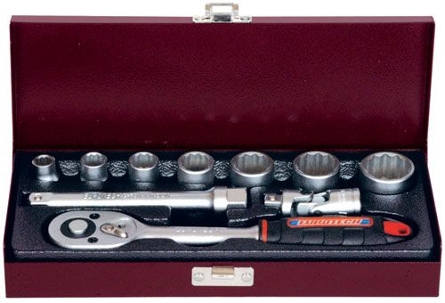 Eurotech Tools ET10540 10Pc 3/8" Drive Whitworth Socket Set